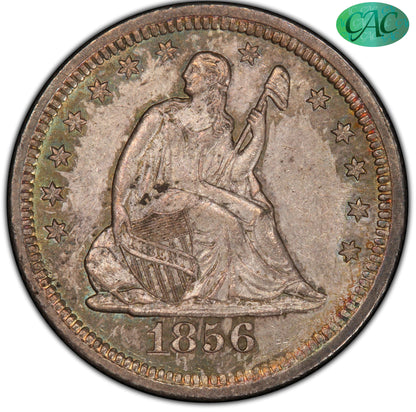 1856-S 25C MS63 PCGS CAC 25C