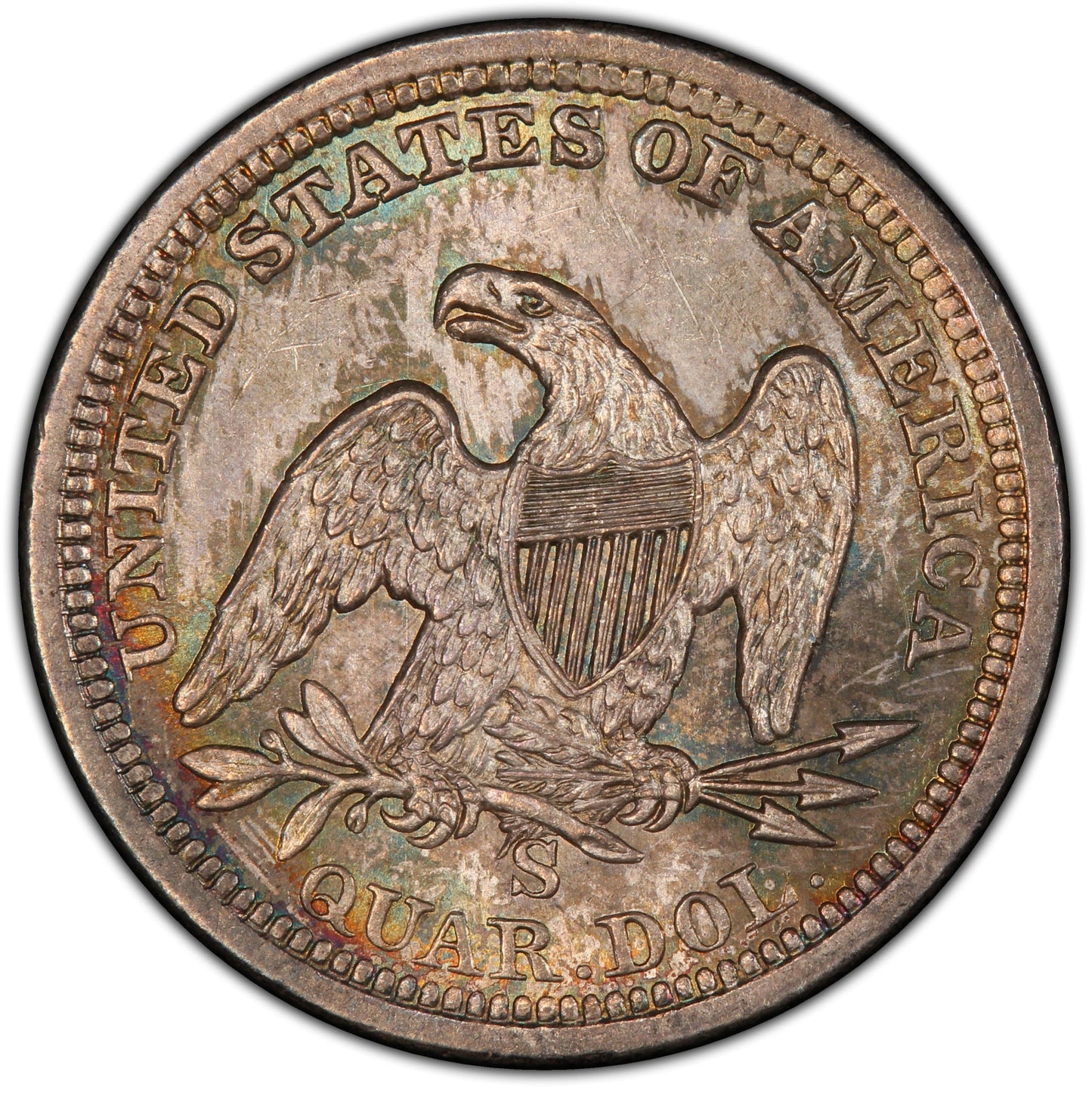 1856-S 25C MS63 PCGS CAC 25C