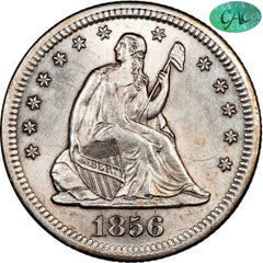 1856-S 25C MS63 CACG