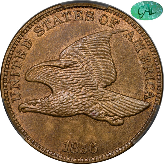 1856 1C FLYING EAGLE PR64 CACG 1C