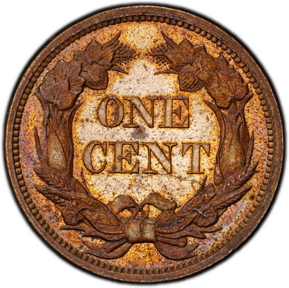 1856 1C FLYING EAGLE PR64 PCGS CAC 1C
