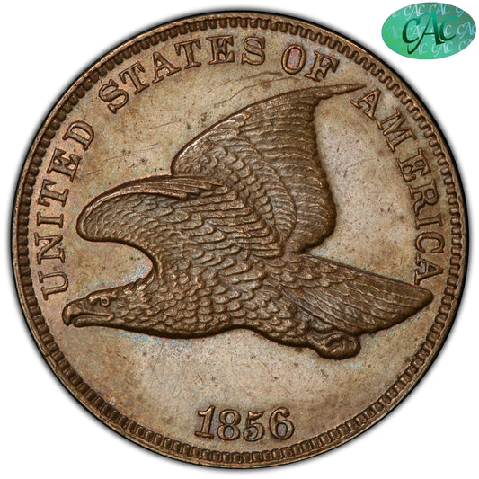 1856 1C FLYING EAGLE S-1 PR62 PCGS CAC EEPS 1C