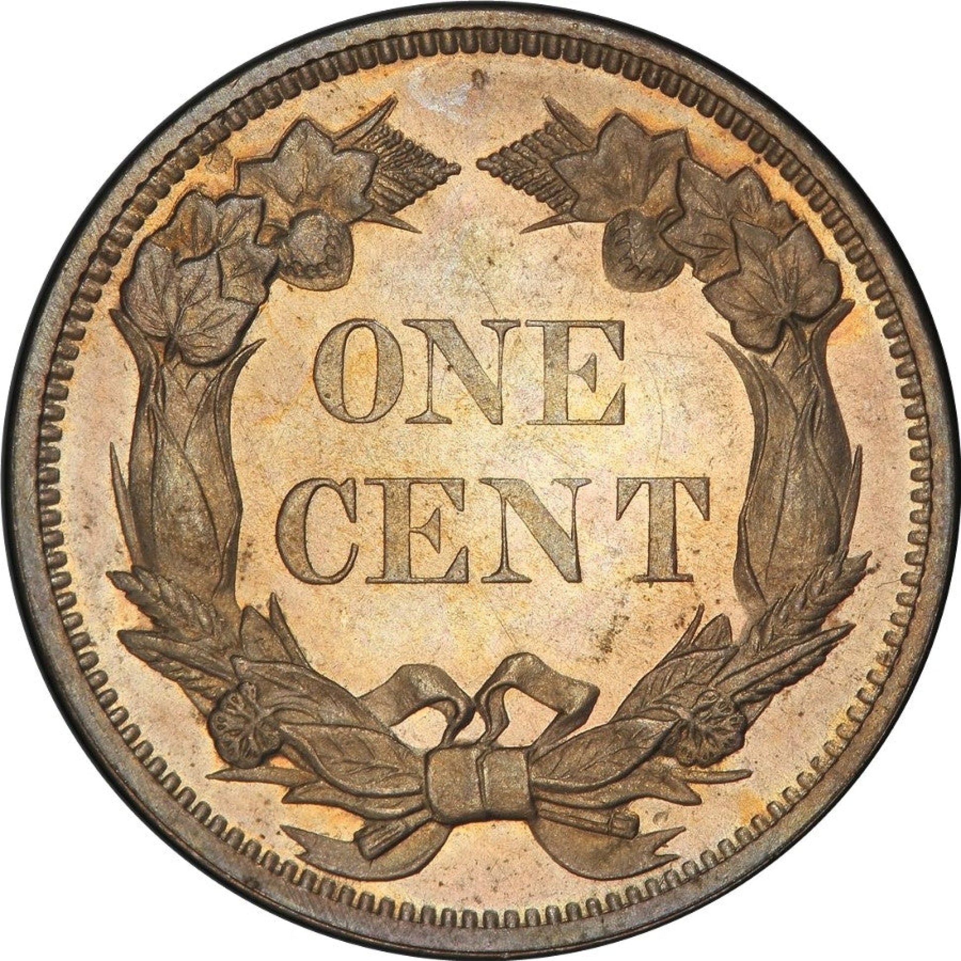 1856 1C FLYING EAGLE S-4 PR63 + PCGS CAC EEPS 1C