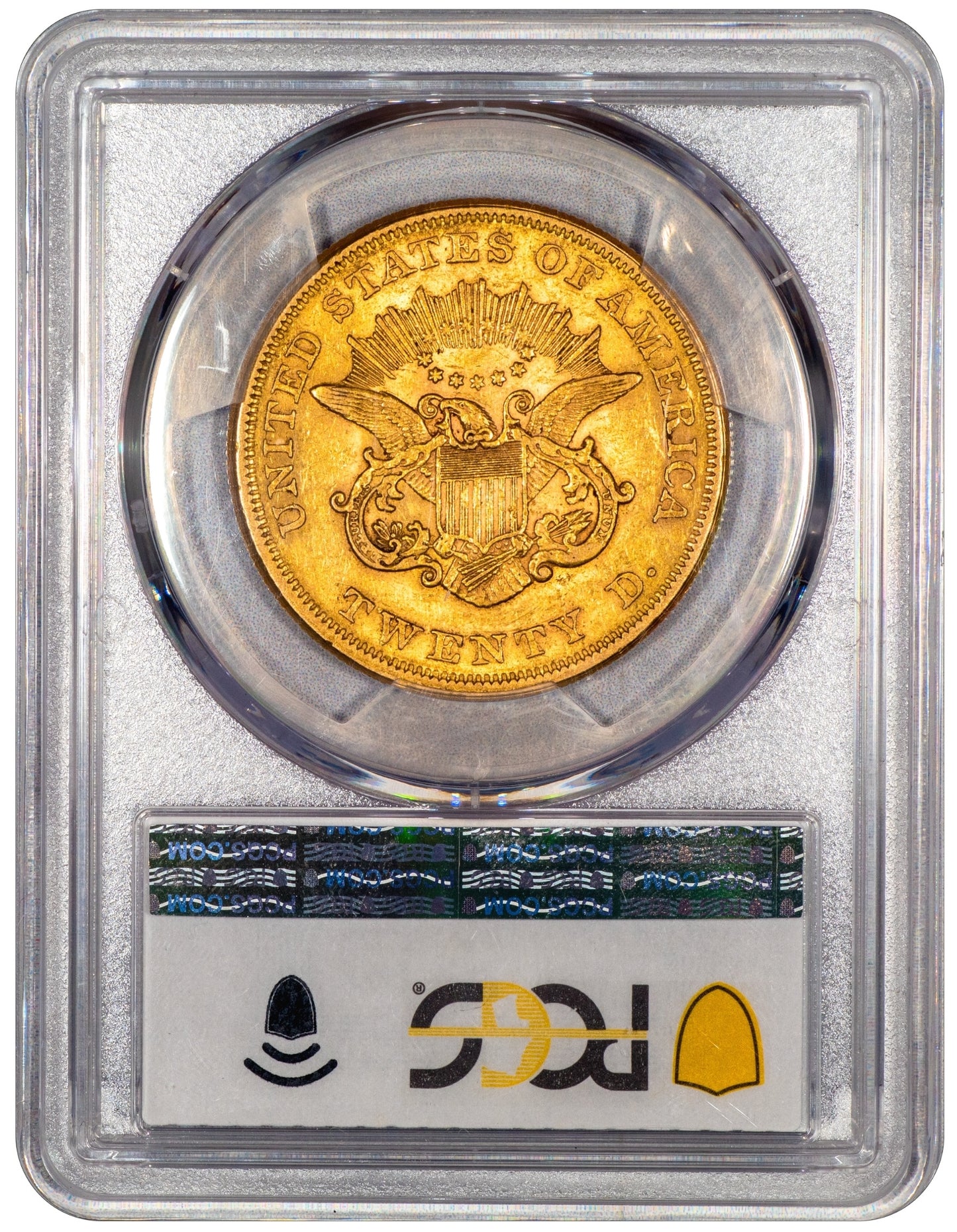 1856 $20 Liberty Head Double Eagle AU55 PCGS CAC