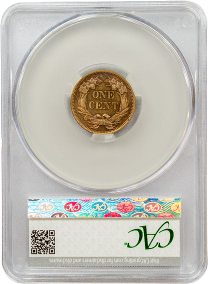 1856 Proof Flying Eagle Cent 1C PR66+ CACG 