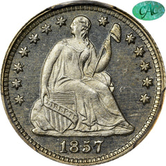 1857 H10C PR65 PCGS CAC