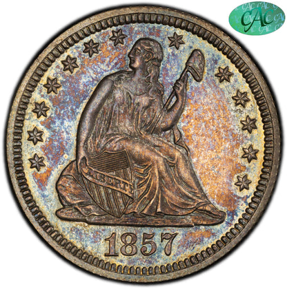 1857 25C PR63 PCGS CAC 25C
