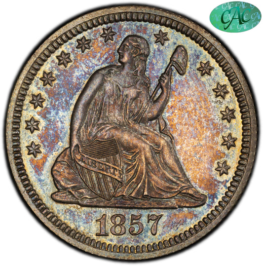 1857 25C PR63 PCGS CAC 25C