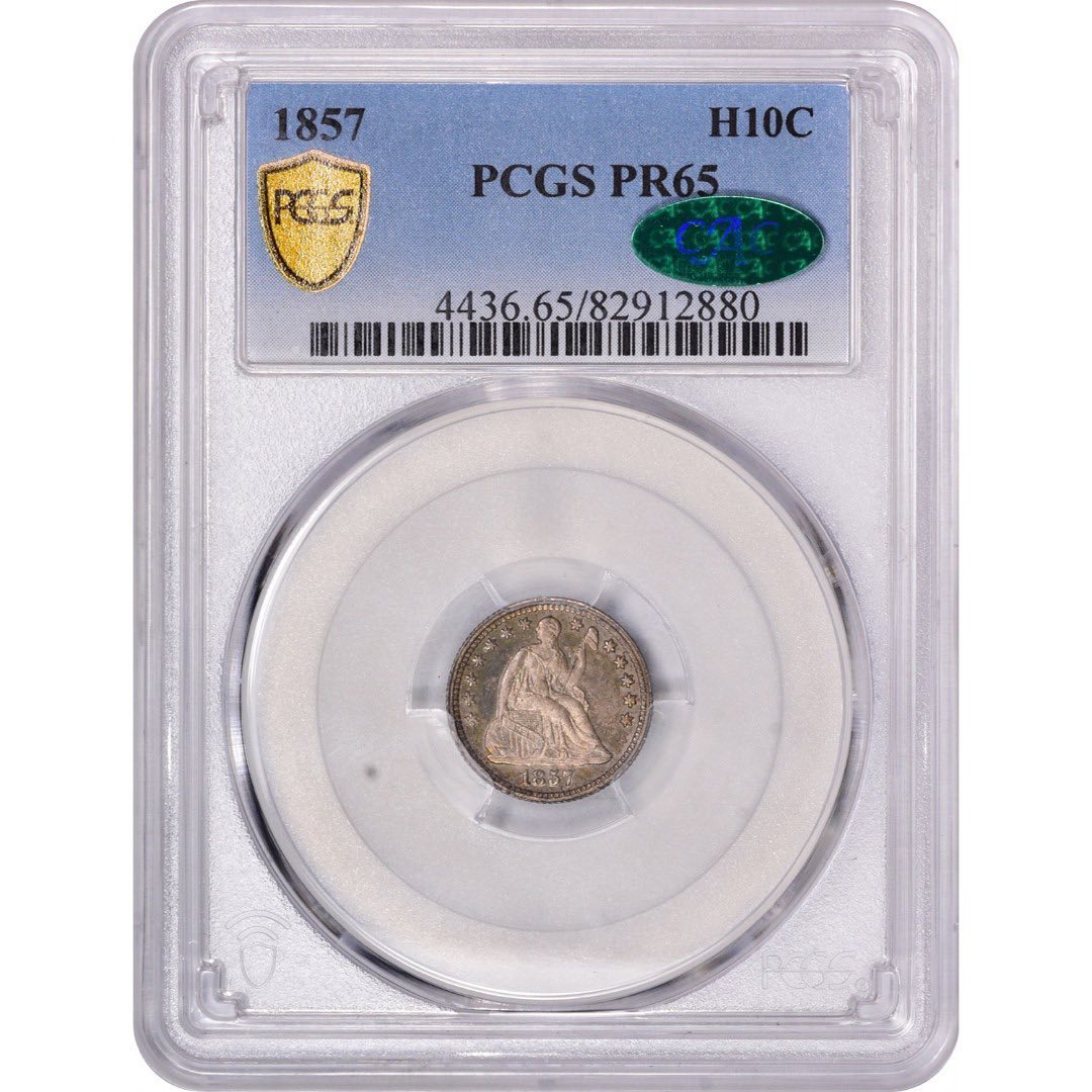 1857 H10C PR65 PCGS CAC - Paradime Coins | PCGS NGC CACG CAC Rare US Numismatic Coins For Sale