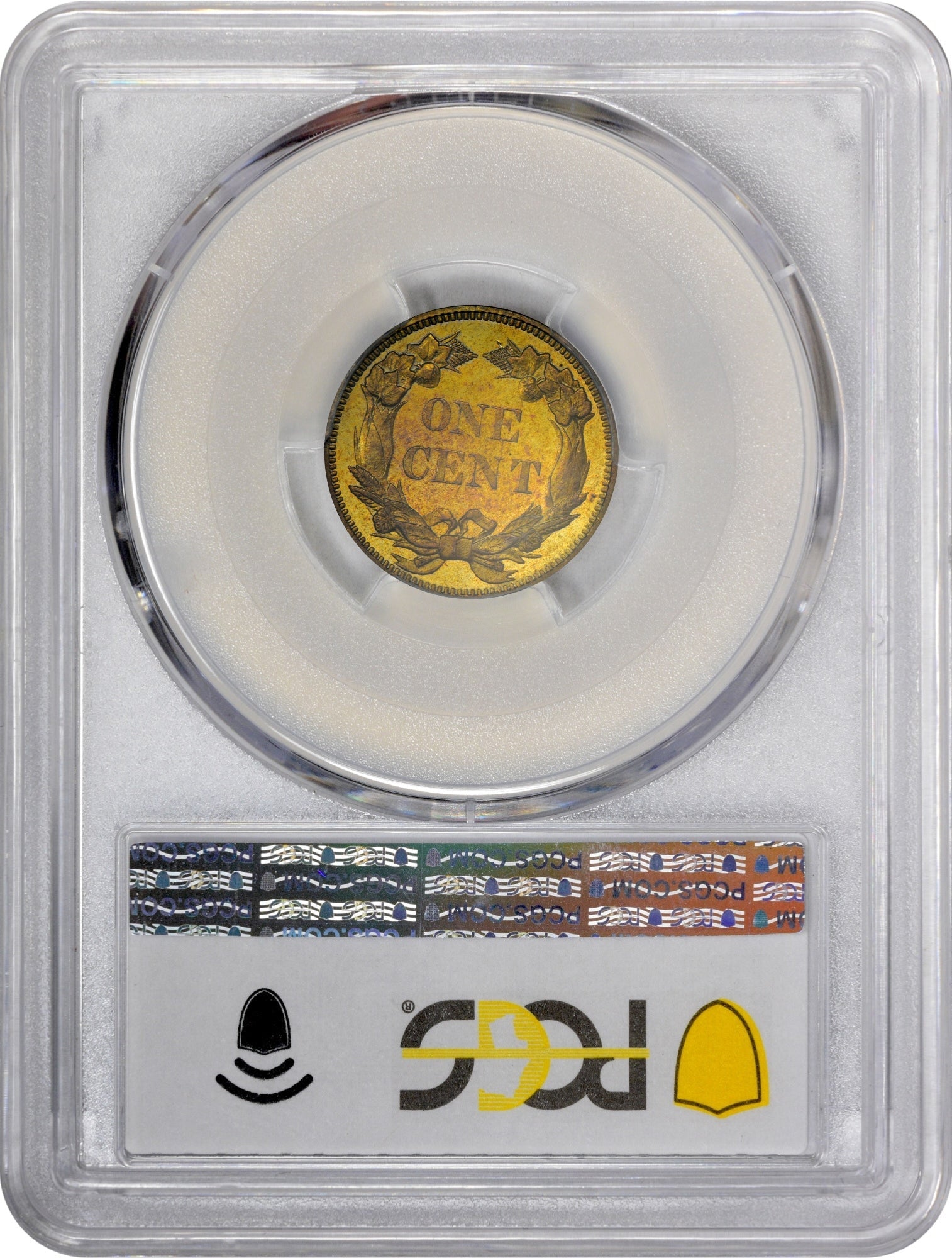 1858 1C SMALL LETTERS PR65 PCGS CAC EEPS