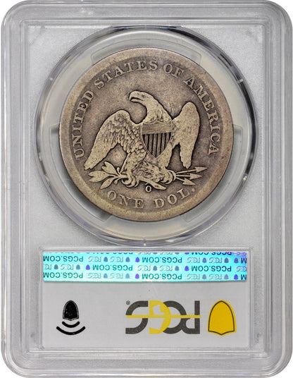 1859-O $1 G04 PCGS CAC REVERSE HOLDER