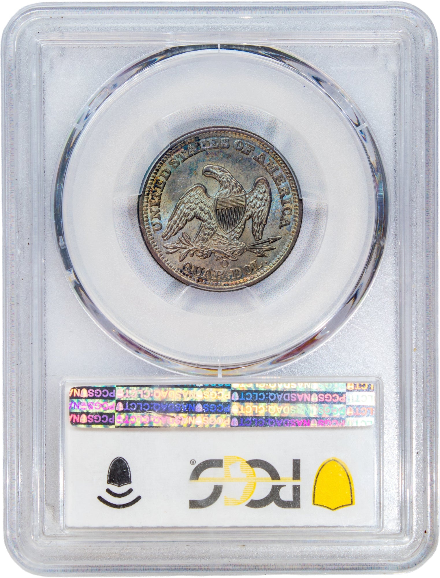 1859-O 25C MS63+ PCGS CAC REVERSE HOLDER