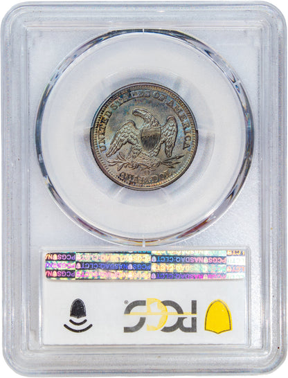 1859-O 25C MS63+ PCGS CAC REVERSE HOLDER