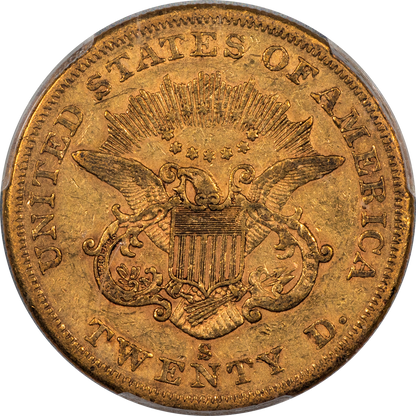 1859-S Liberty Head Double Eagle $20 XF45 PCGS CAC Reverse
