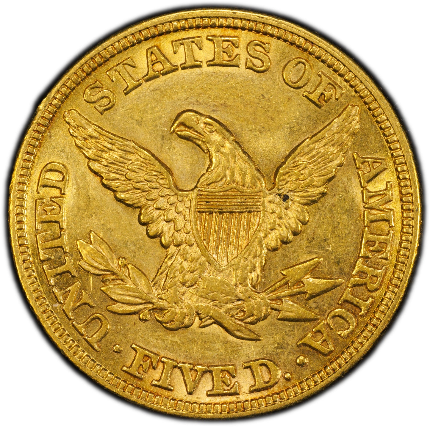 1859 $5 Liberty Head Half Eagle AU58 PCGS