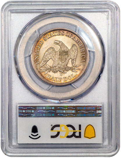 1860-S 50C Liberty Seated Half Dollar MS64+ PCGS CAC