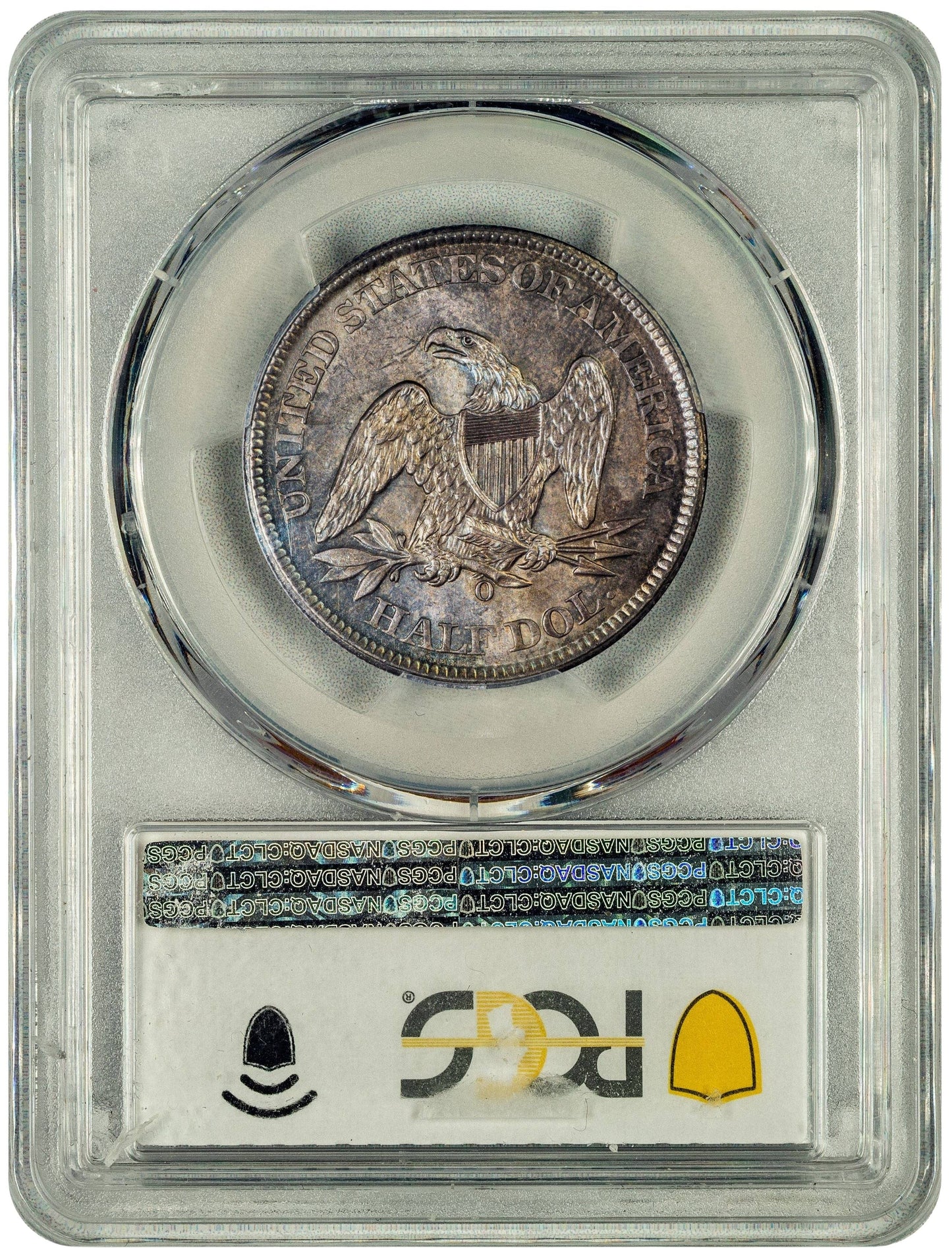 1861-O 50C MS64+ PCGS CAC REVERSE HOLDER