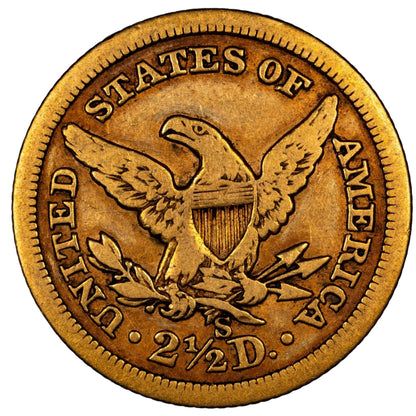 1861-S $2.5 F15 CACG $2.5