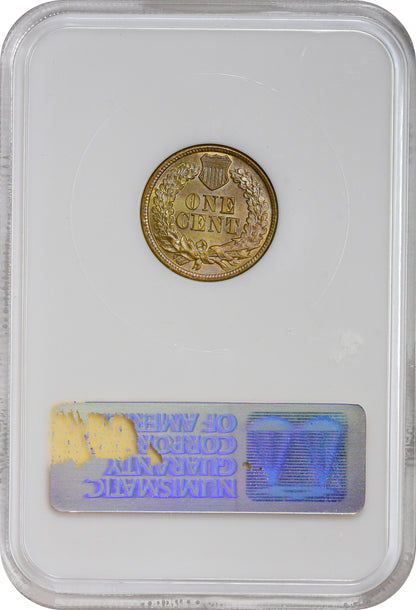 1862 1C MS64 OH NGC GOLD CAC EEPS