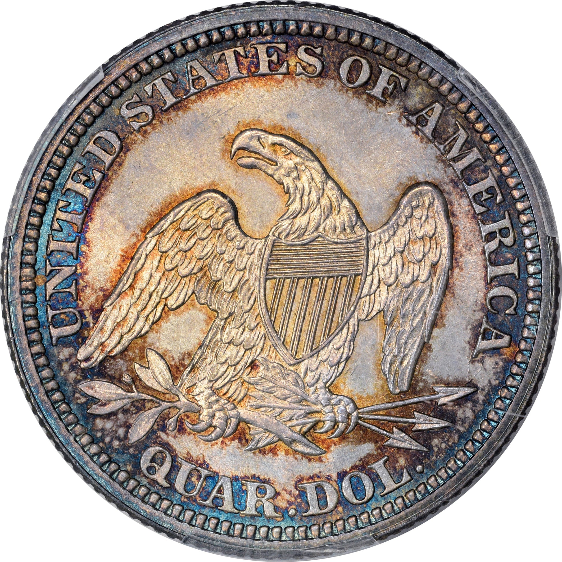 1863 25C Ms66 Pcgs Cac