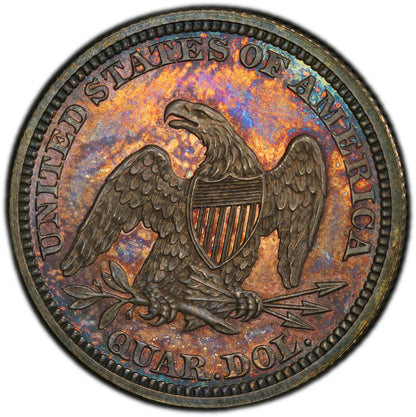 1863 25C PR64 PCGS CAC 25C