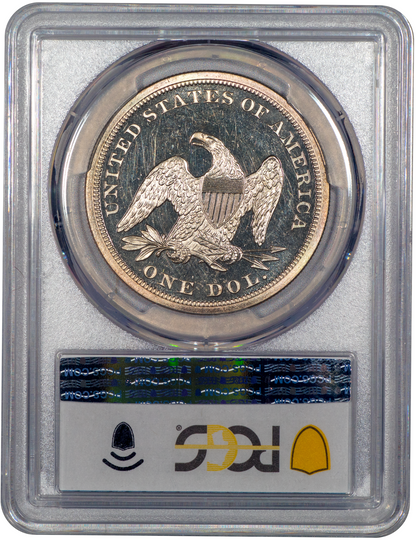 1863 $1 PR64 CAM PCGS CAC