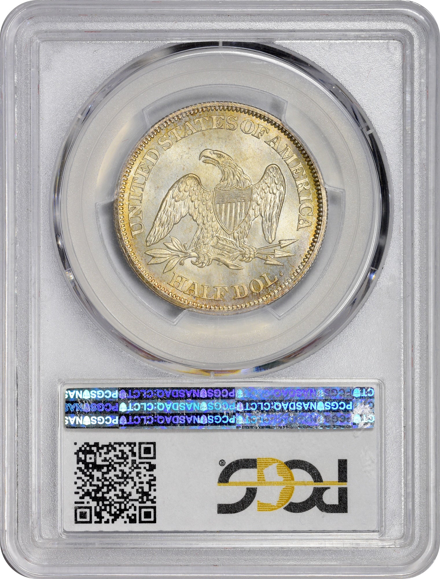 1863 50C MS65+ PCGS CAC Reverse Hooler