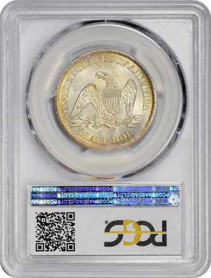 1863 50C MS65+ PCGS CAC Reverse Hooler