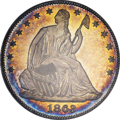 1863 50C PR65 OGH PCGS CAC - Paradime Coins | PCGS NGC CACG CAC Rare US Numismatic Coins For Sale