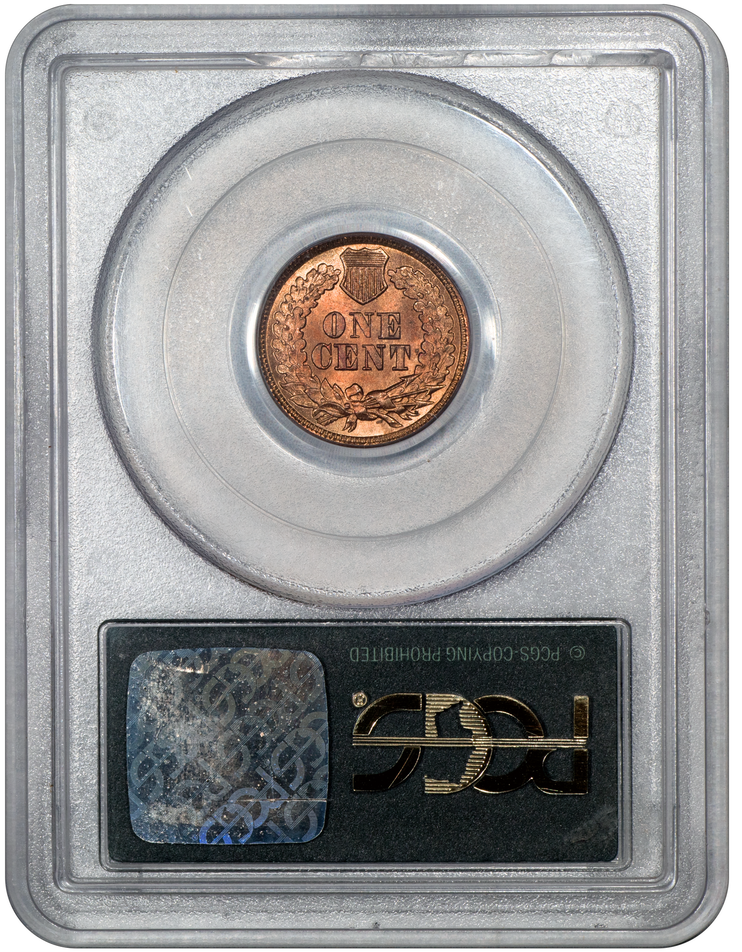 1864 1C BRONZE MS66 RD OGH PCGS CAC EEPS REVERSE HOLDER