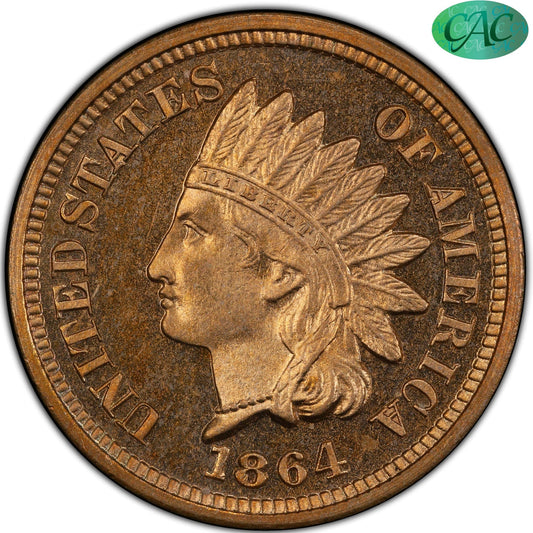 1864 1C COPPER NICKEL PR65 CAM PCGS CAC EEPS 1C