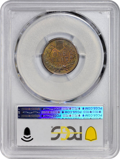 1864 1C L ON RIBBON MS64 BN PCGS CAC EEPS