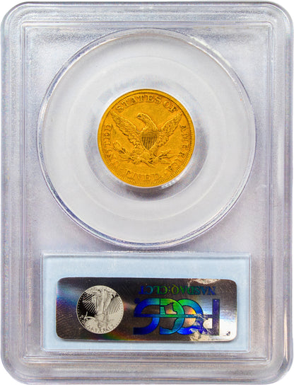 1865-S $5 VF35 PCGS CAC REVERSE HOLDER