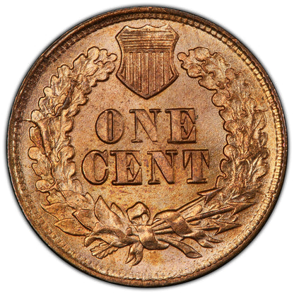 1867 1C MS65+ RD PCGS 1C