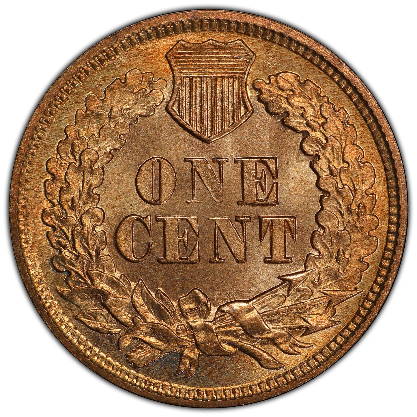 1867 1C MS66 RD PCGS EEPS REVERSE