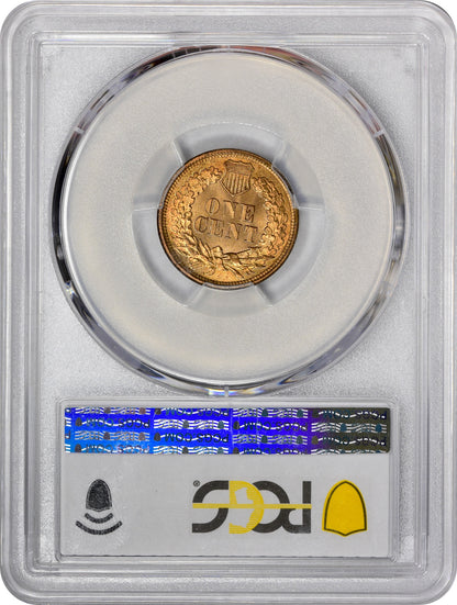 1867 1C MS66 RD PCGS EEPS REVERSE HOLDER