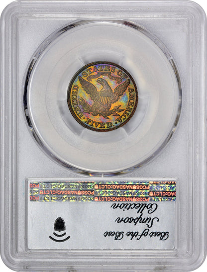 1867 $5 J-599 PR66 RB PCGS CAC SIMPSON
