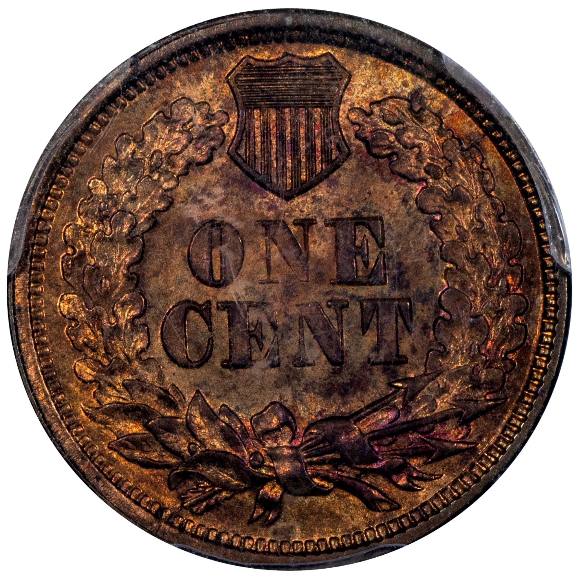 1867/67 1C MS63 RB PCGS EEPS – Paradime Coins