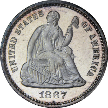 1867 H10C PR66DCAM PCGS - Paradime Coins | PCGS NGC CACG CAC Rare US Numismatic Coins For Sale