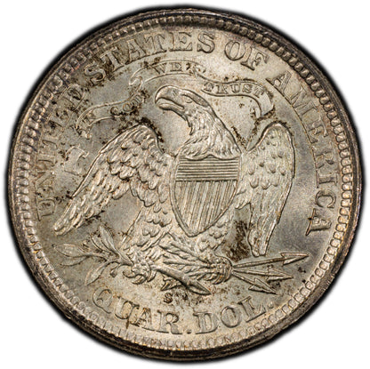 1868-S 25C MS65 PCGS CAC 25C