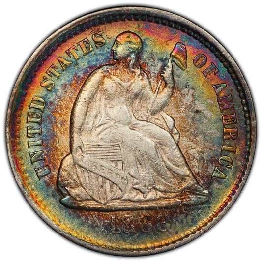 1868-S H10C AU50 PCGS - Paradime Coins | PCGS NGC CACG CAC Rare US Numismatic Coins For Sale