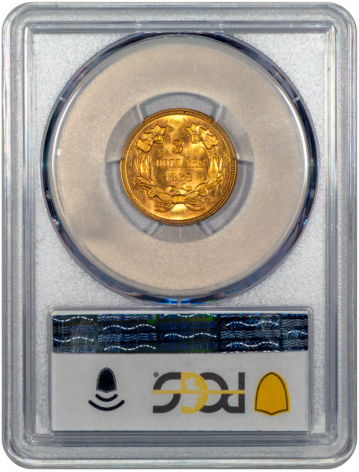 Buy 1868 Three Dollar Gold MS62 PCGS CAC | Paradime Coins