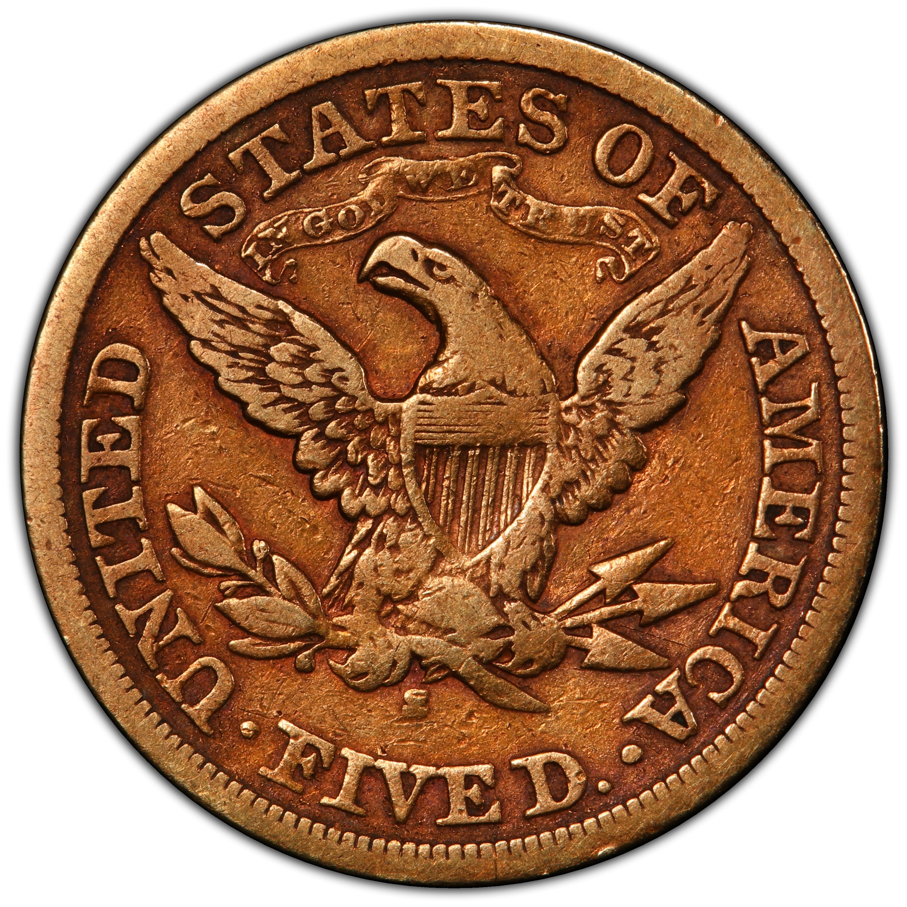 Buy 1869-S Liberty Head Half Eagle VF25 PCGS CAC | Paradime Coins
