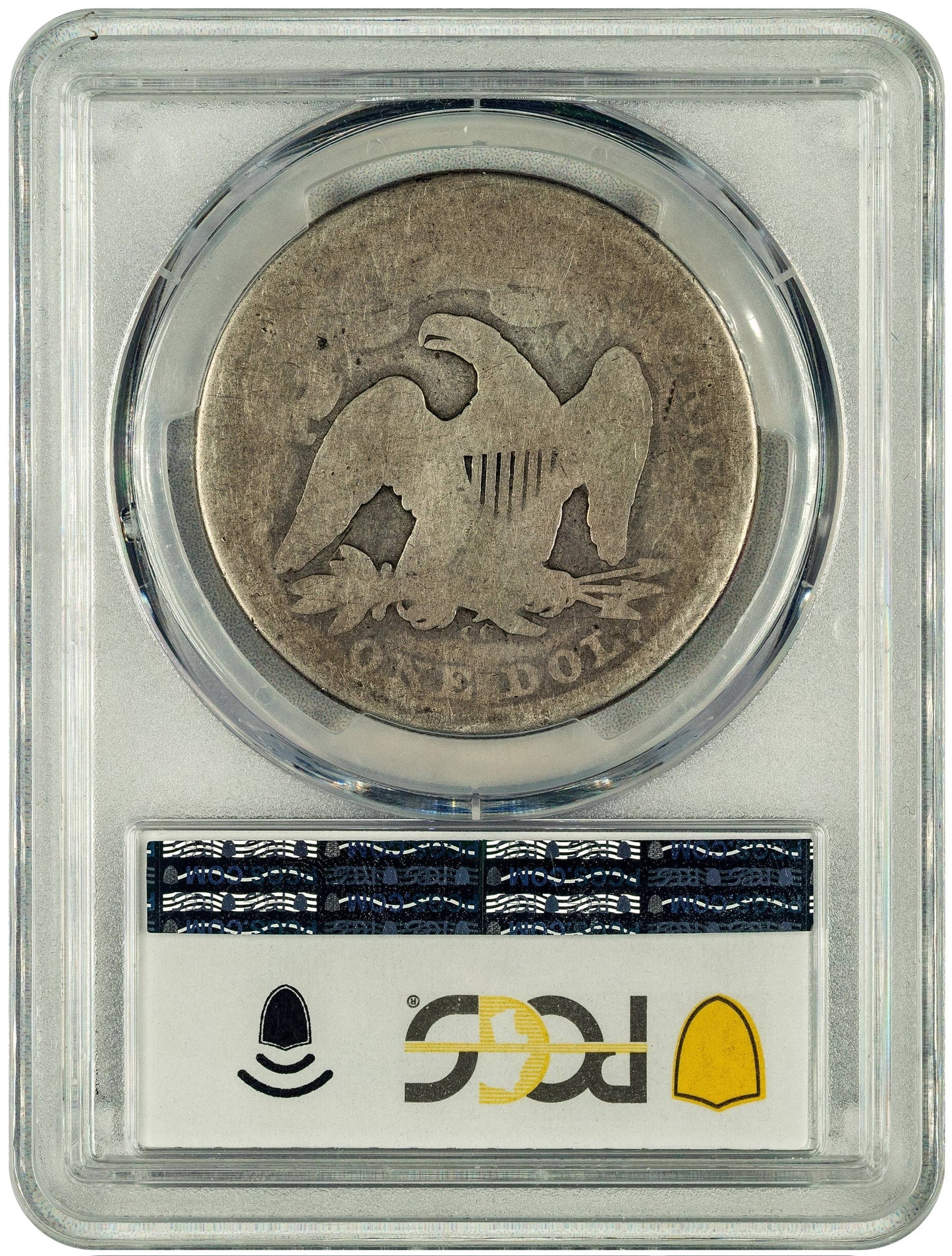 1870-CC Carson City
liberty Dollar  $1 FR02 PCGS CAC Reverse Holder