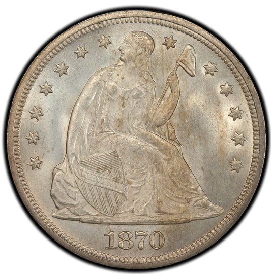 1870 $1 MS66+ PCGS