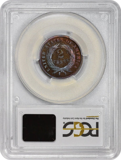 1870 2C PR66 RB PCGS CAC - Paradime Coins | PCGS NGC CACG CAC Rare US Numismatic Coins For Sale