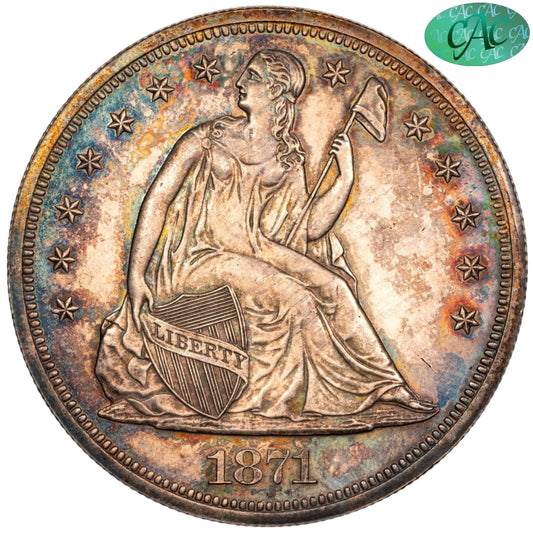 1871 $1 PR60 CACG