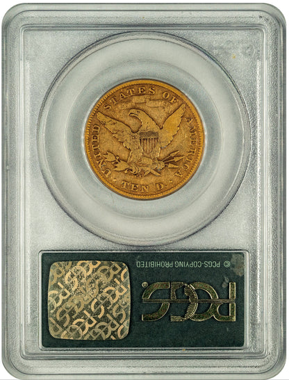 1871-CC $10 VG10 OGH PCGS CAC REVERSE HOLDER