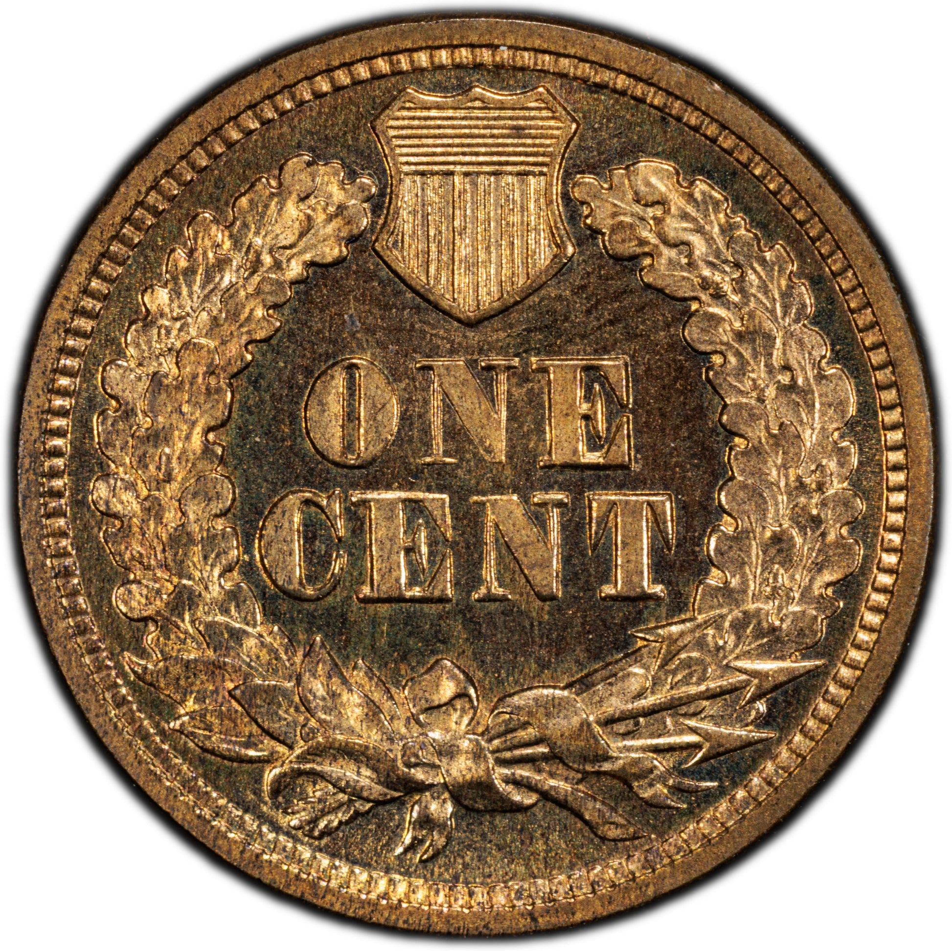 1871 1C PR64 RD PCGS GOLD CAC EEPS 1C