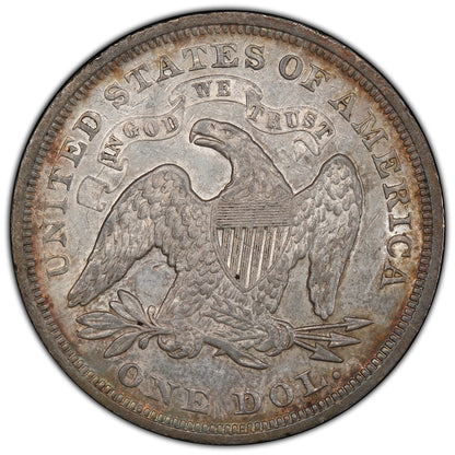 1871 $1 AU50 PCGS CAC